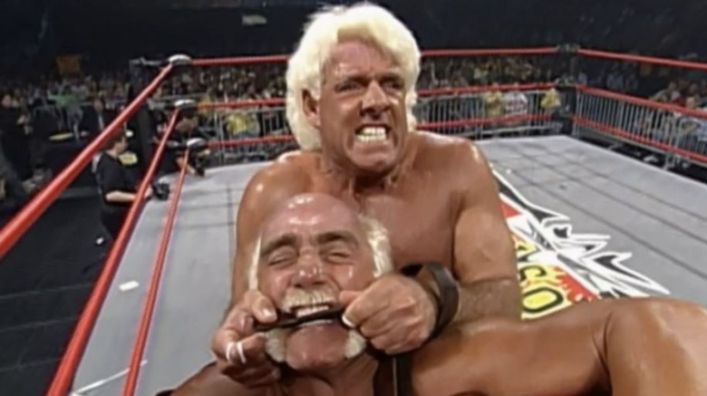 Video Ric Flair Takes Top Rope Bump Ahead Of Final Match
