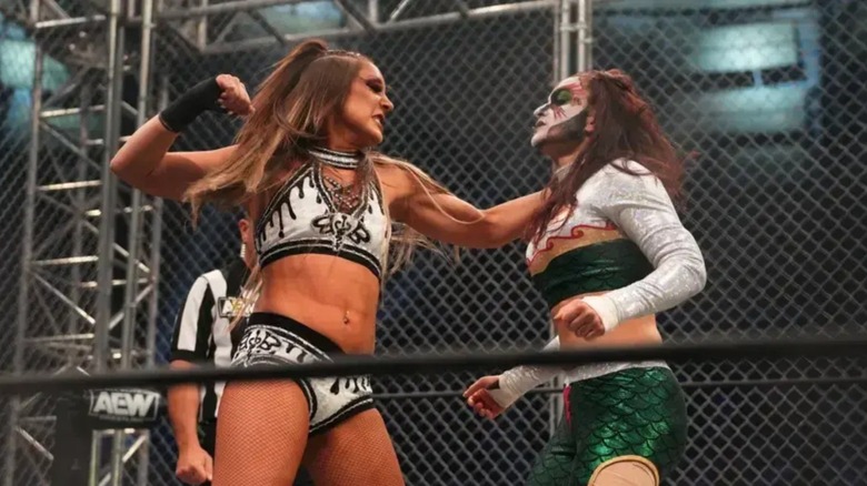 Dr. Britt Baker D.M.D. and Thunder Rosa on AEW Dynamite