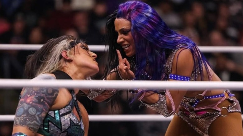 Kris Statlander and Mercedes Mone at AEW Full Gear 2024