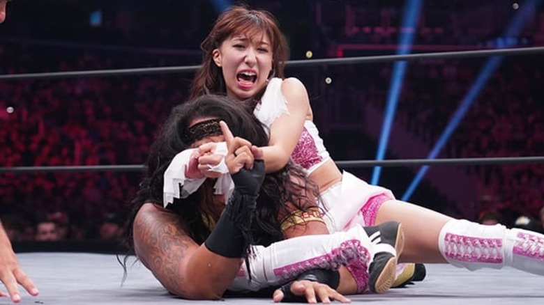 Riho and Nyla Rose on AEW Dynamite