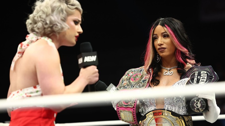 Toni Storm and Mercedes Moné on AEW Dynamite