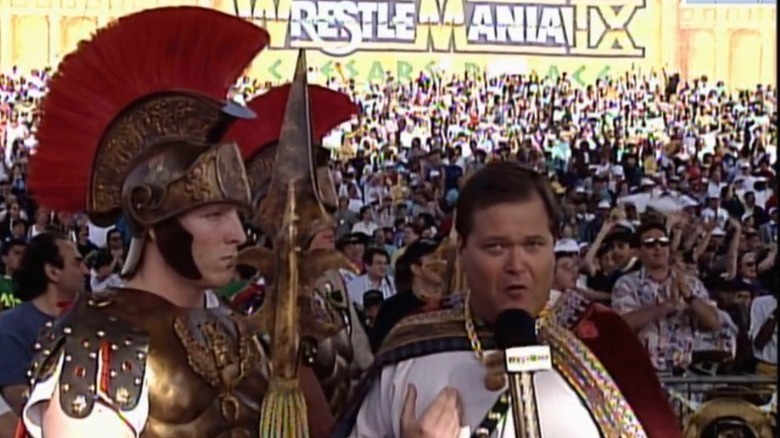 Jim Ross in a toga