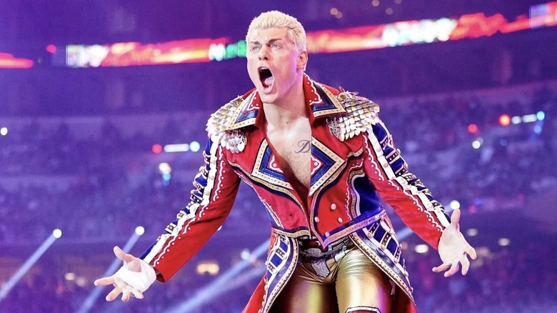 Cody making his return entrance