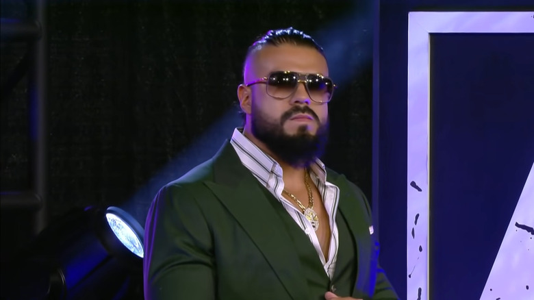 Andrade making his debut entrance