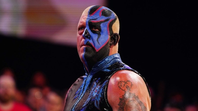 Dustin Rhodes making his entrance