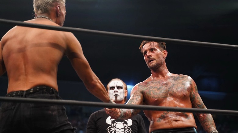 CM Punk Darby Allin handshake