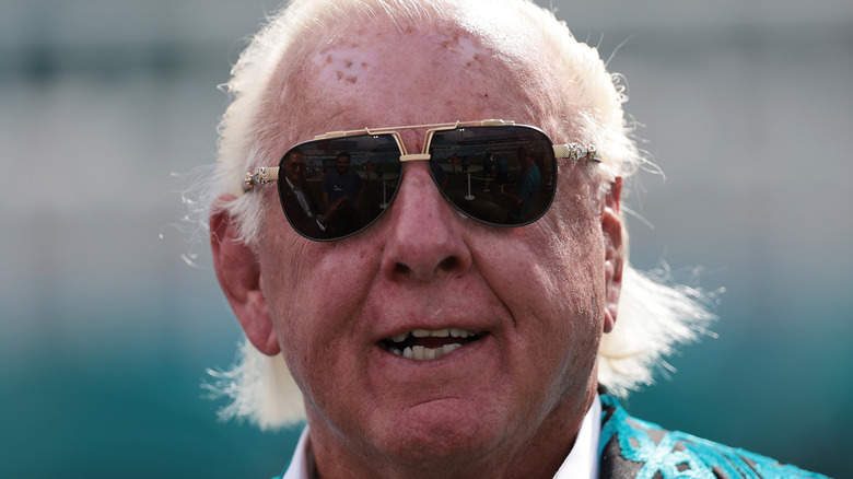 Ric Flair wearing sunglasses