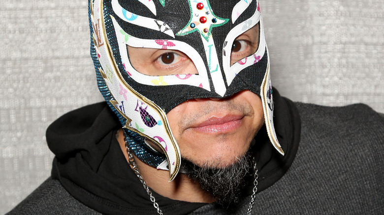 Rey Mysterio smirking