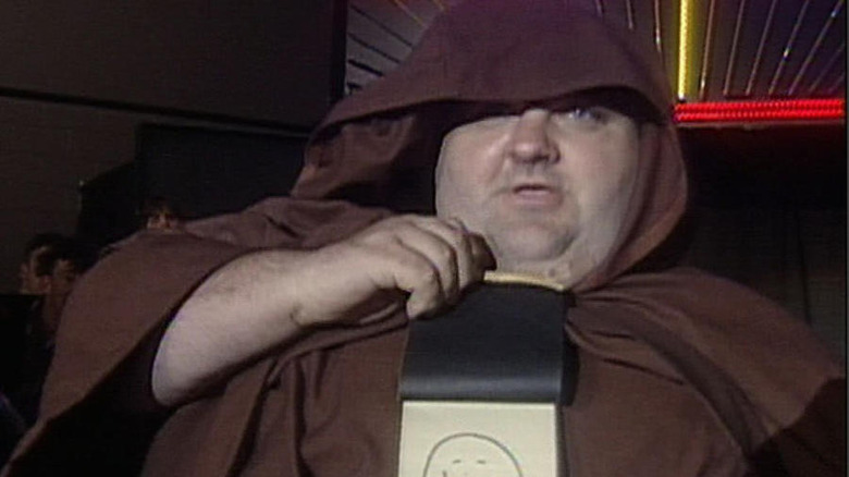 Friar Ferguson making his entrance