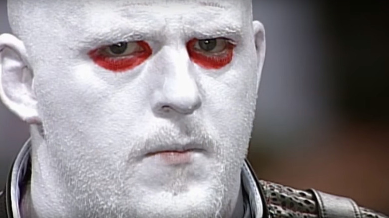 Rhodes wearing the Seven face paint