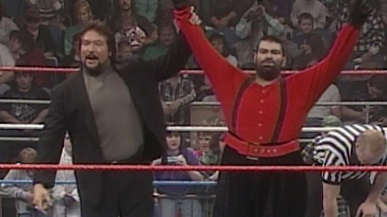 Ted DiBiase celebrating with Xanta
