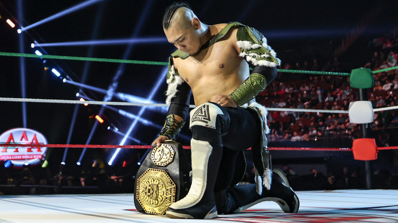 El Hijo del Vikingo at WWE/AAA Worlds Collide