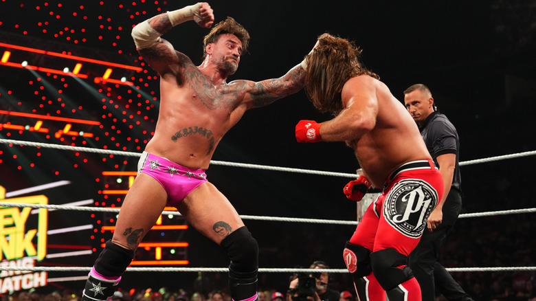CM Punk and AJ Styles on WWE Raw