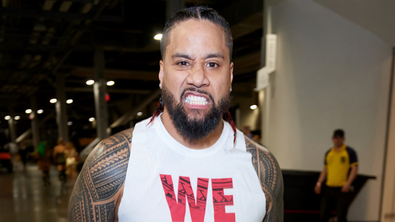 Jimmy Uso backstage at WrestleMania 39 at SoFi Stadium on April 01, 2023