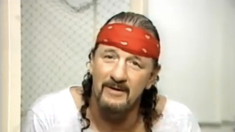 Terry Funk backstage at IWA Kawasaki Dream