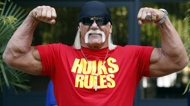 Hulk Hogan sighted at the ITV Studios in London, England.