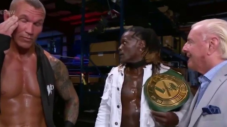 R-Truth makes Ric Flair and Randy Orton break