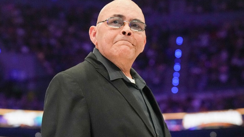 The 2025 AAA Hall of Famer Konnan takes it all in during his ceremony