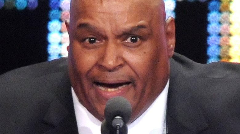 Abdullah the Butcher at the Hall Of Fame ceremony 