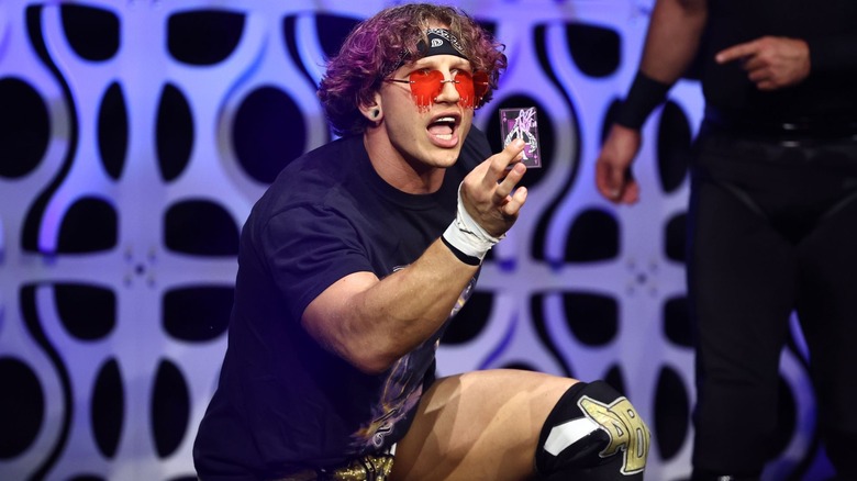 Ace Austin makes his entrance in AEW
