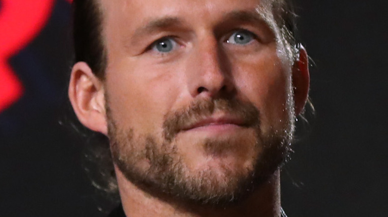 Adam Cole at a promotional event for AEW