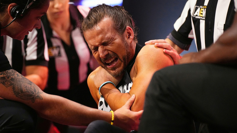 Adam Cole in pain