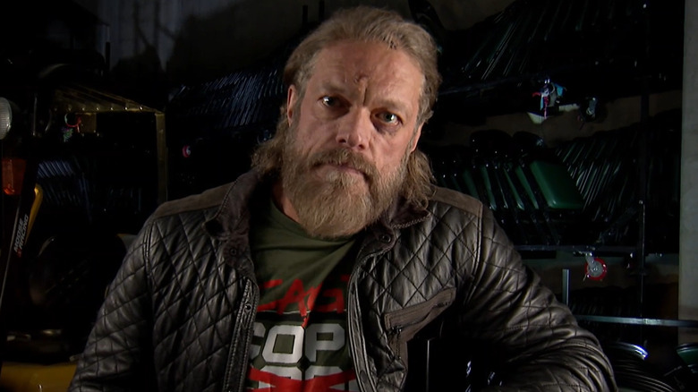 Adam Copeland backstage during 