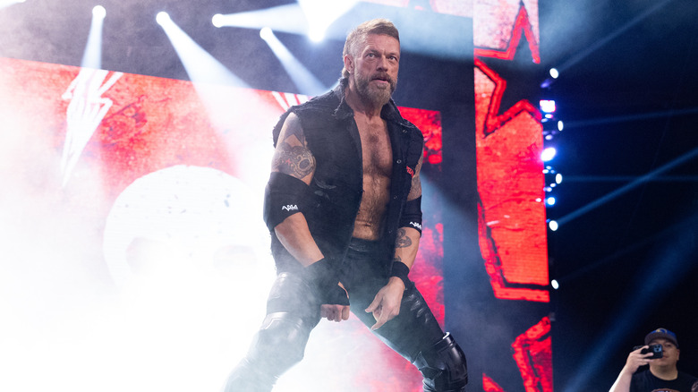 Adam Copeland makng his entrance 