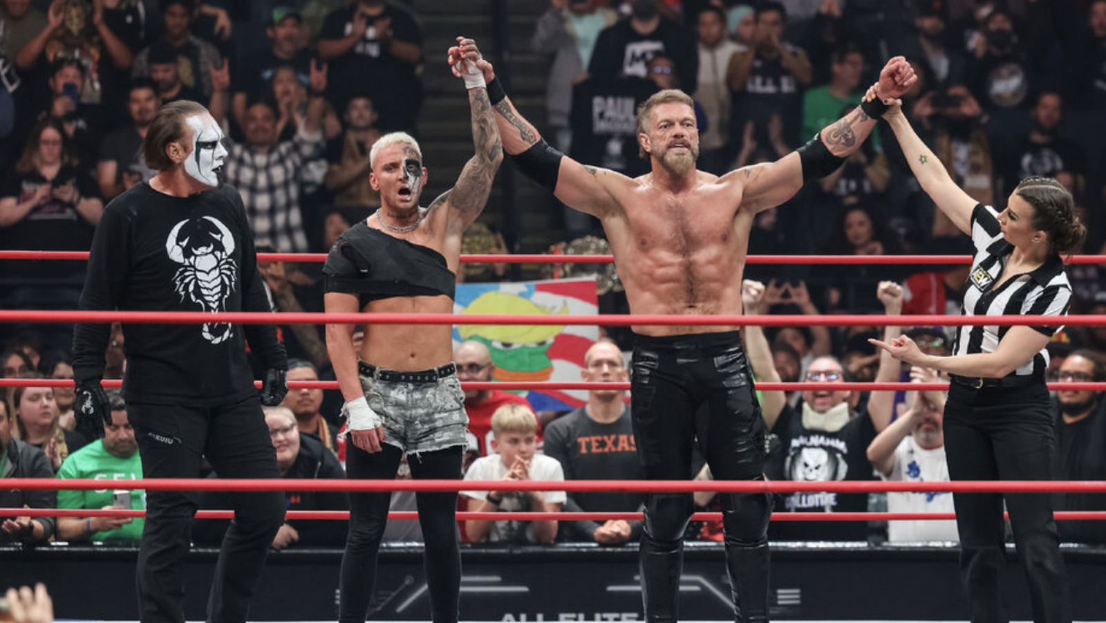 Adam Copeland, Sting, And Darby Allin Earn AEW Full Gear Win With Ric