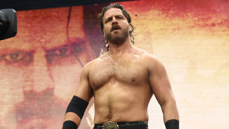 "Hangman" Adam Page walks down to the ring before an Owen Hart Memorial Tournament match on "AEW Dynamite."