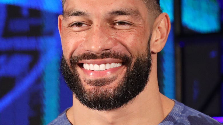 Roman Reigns smiling 