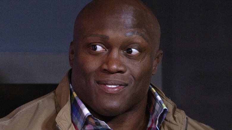 Bobby Lashley looking to the side