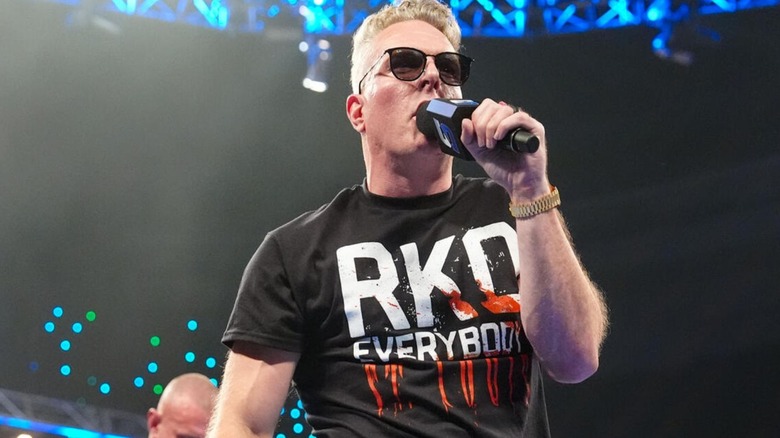 Pat McAfee cuts a promo on the 