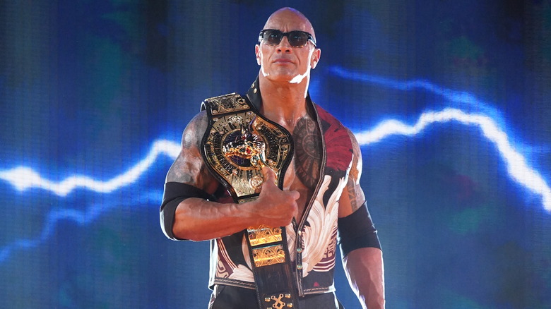 The Rock at WWE WrestleMania 40