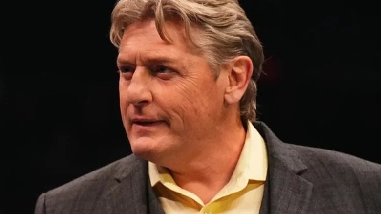 William Regal prepares to speak on "AEW Dynamite."