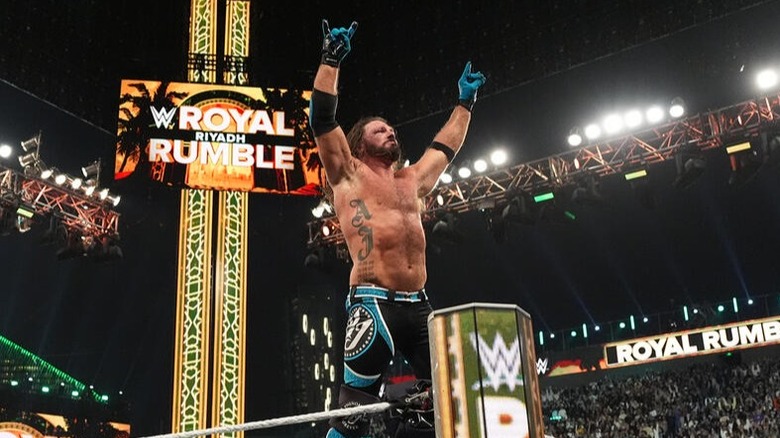 AJ Styles presents the "too sweet" gestures for what many think was his last in-ring match at the 2026 Royal Rumble