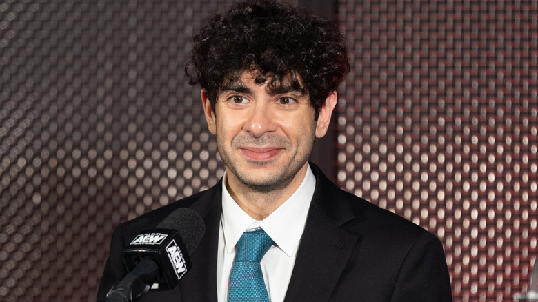 Tony Khan smiling