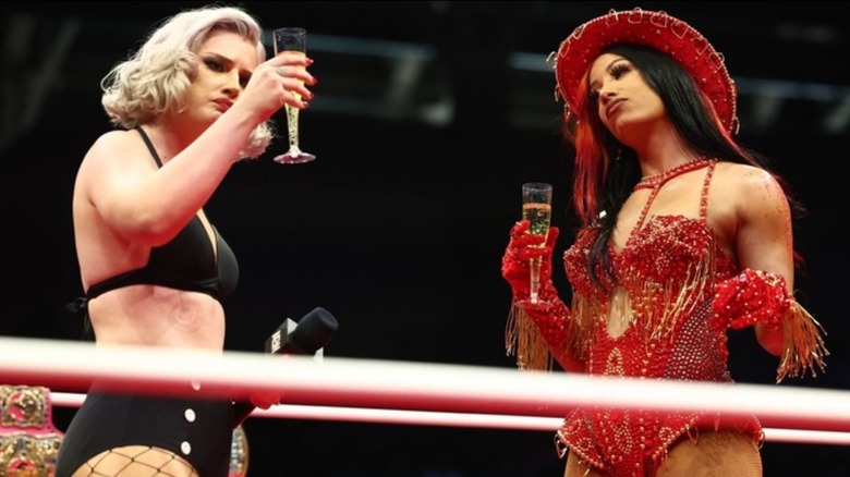 Toni Storm and Mercedes Mone on "AEW Dynamite"