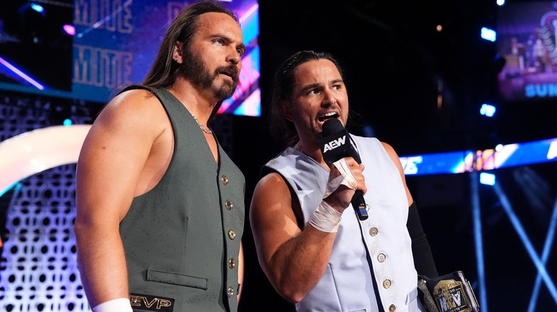 The Young Bucks speaking