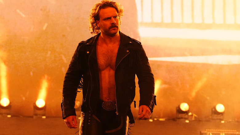 "Hangman" Adam Page makes his way to the ring before a match on "AEW Dynamite."