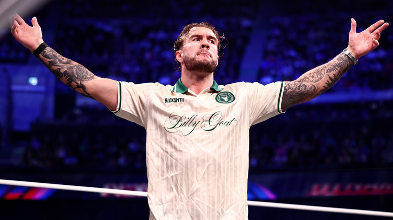 Will Ospreay raising his arms on AEW Dynamite