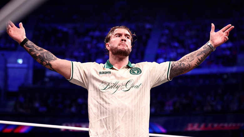 Will Ospreay raises his hands and poses in the ring for the Glasgow, Scotland crowd before a segment on the August 26, 2026 edition of "AEW Dynamite."