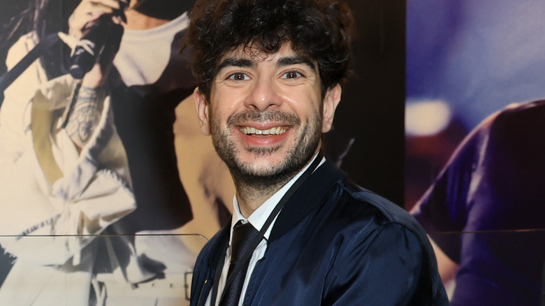 Tony Khan smiling