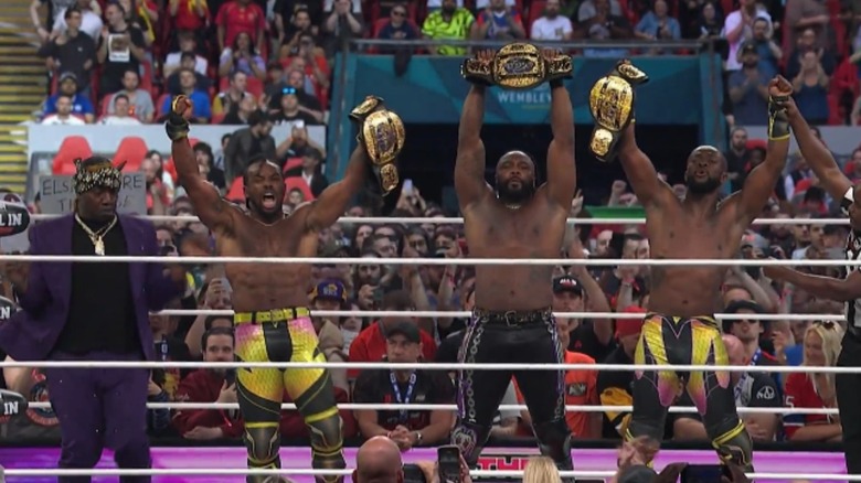 Prince Nana, The New Level, and Swerve Strickland at AEW All In London 2026