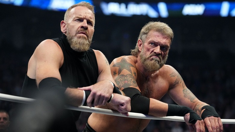 Cope and Christian lean on the ropes