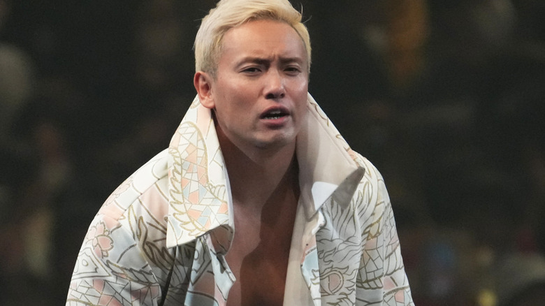 Kazuchika Okada makes an entrance