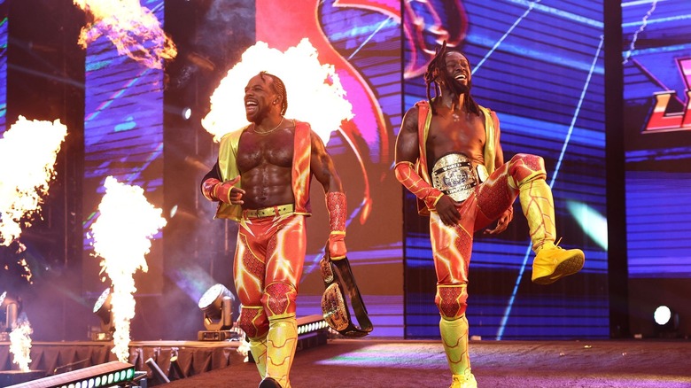 Austin Creed and Kofi make their entrances