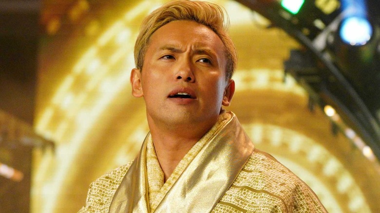 Okada makes an entrance