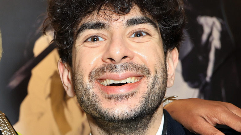 Tony Khan smiling