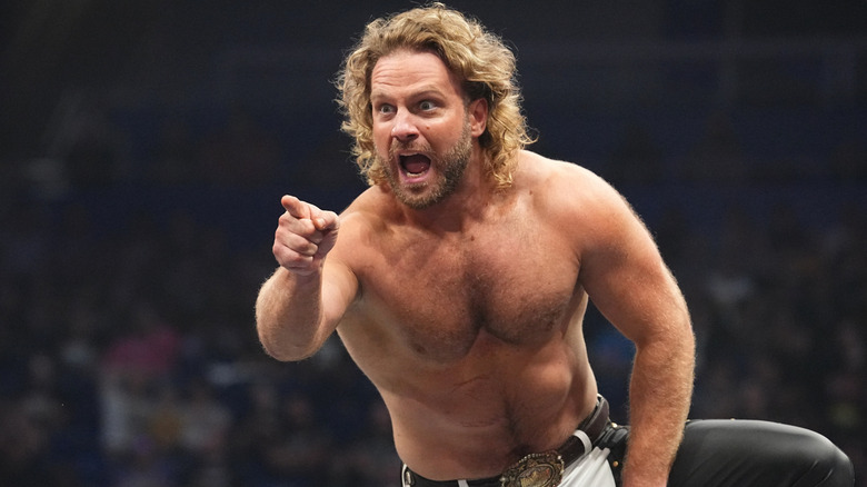 Hangman Adam Page pointing